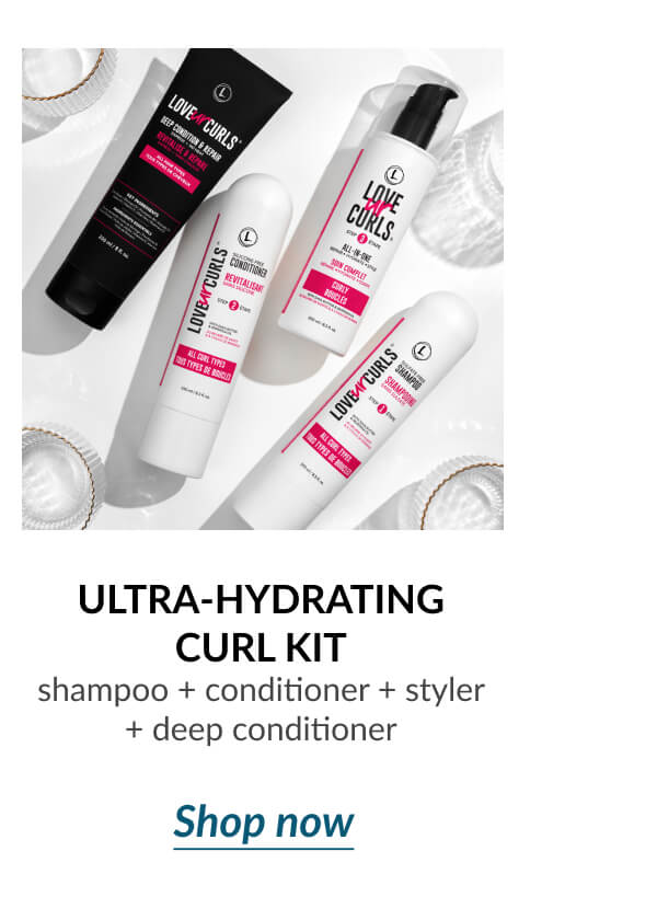 Ultra-Hydrating Curl Kit shampoo + conditioner + styler + deep conditioner